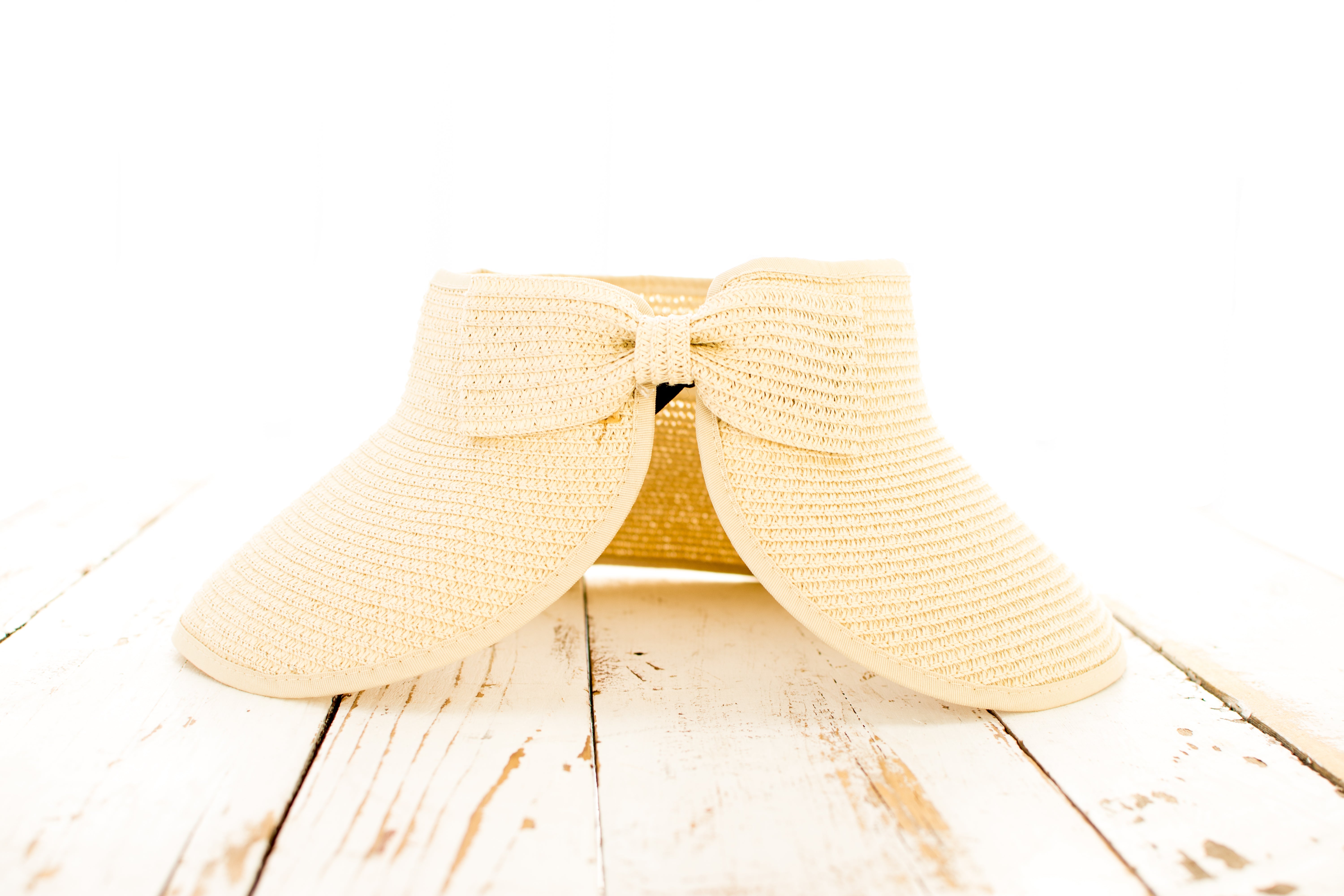 Golden Coast Bow Back Straw Sun Hat