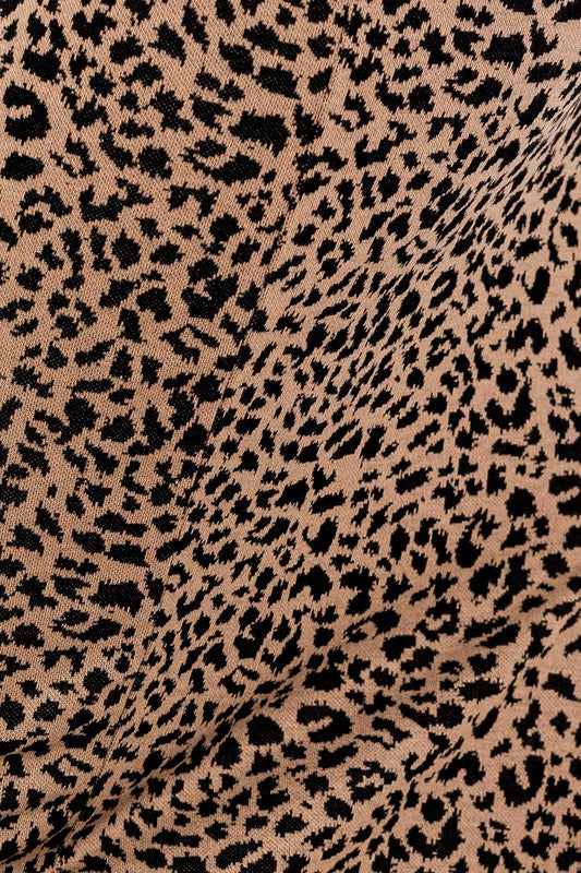 Be Bold Leopard Midi Skirt - Brown-Avah