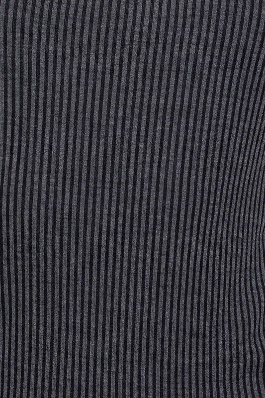 Flirty Sophistication Sweetheart Neck Ruffled Bodysuit-Charcoal-AVAH