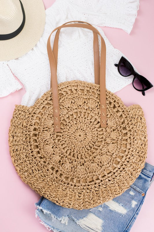 Funtastic Straw Tote Bag-AVAH