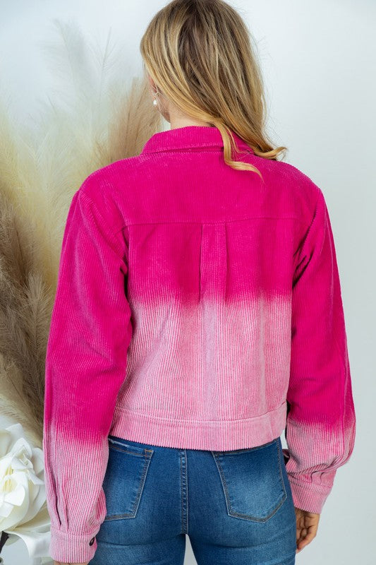 Chasing Dreams Ombre Jacket - Pink-Avah