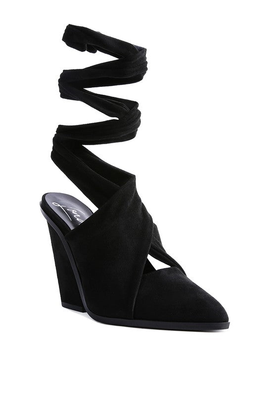 Statement Pointed Toe High Heel Mules