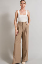 Timeless Straight Leg Trouser Pants-Coco-Avah Couture
