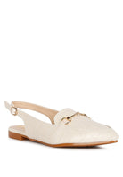 Temptation Croc Slingback Flat Sandals-Taupe-Avah