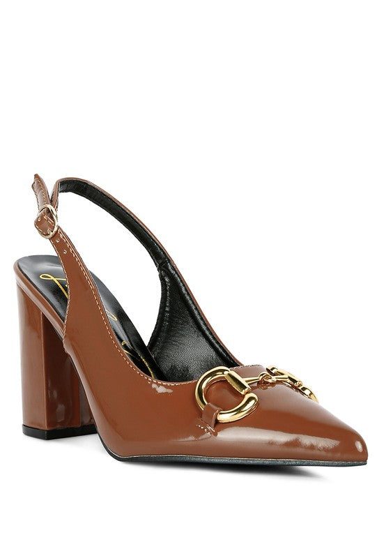 All-Nighter Pointed Toe Slingback Pumps-Tan-Avah