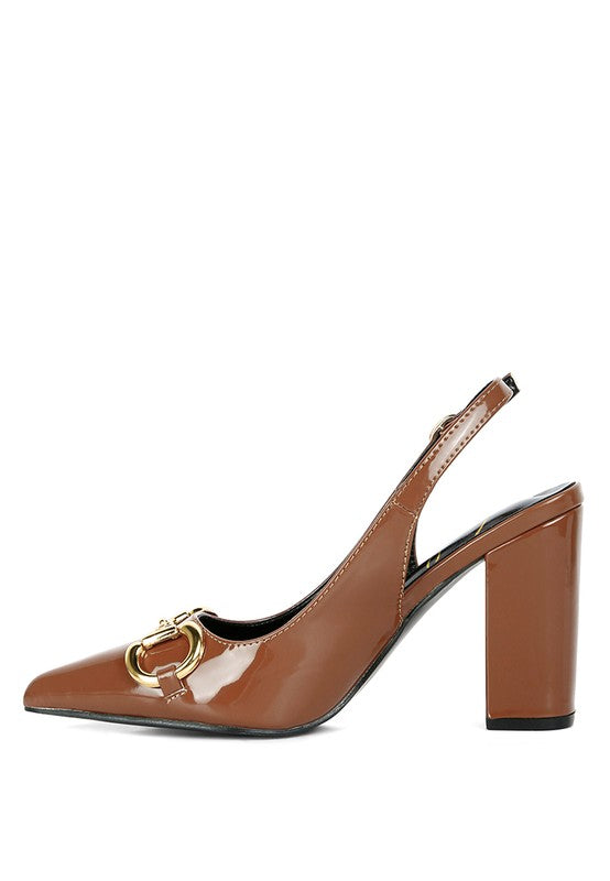 All-Nighter Pointed Toe Slingback Pumps-Tan-Avah