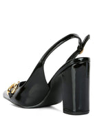All-Nighter Pointed Toe Slingback Pumps-Black-Avah