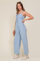 Ready For Anything Sleeveless Denim Blue Jumpsuit-Avah Couture