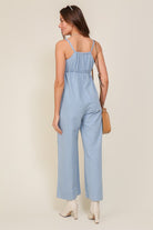 Ready For Anything Sleeveless Denim Blue Jumpsuit-Avah Couture