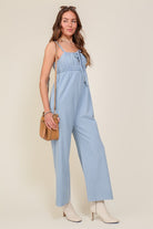 Ready For Anything Sleeveless Denim Blue Jumpsuit-Avah Couture