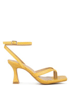 Chelsea Ankle Strap Thong Sandals-Yellow-AVAH