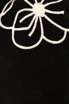 Fresh Cut Floral Sweater-Black-Ivory-Avah