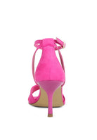 Chloe Ankle Strap Mid Heel Sandals-Pink-AVAH