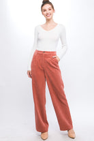 True Story Corduroy Trouser Pants-Clay-Avah