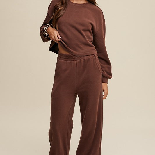 Relaxed Days Knit Sweater and Pants Set