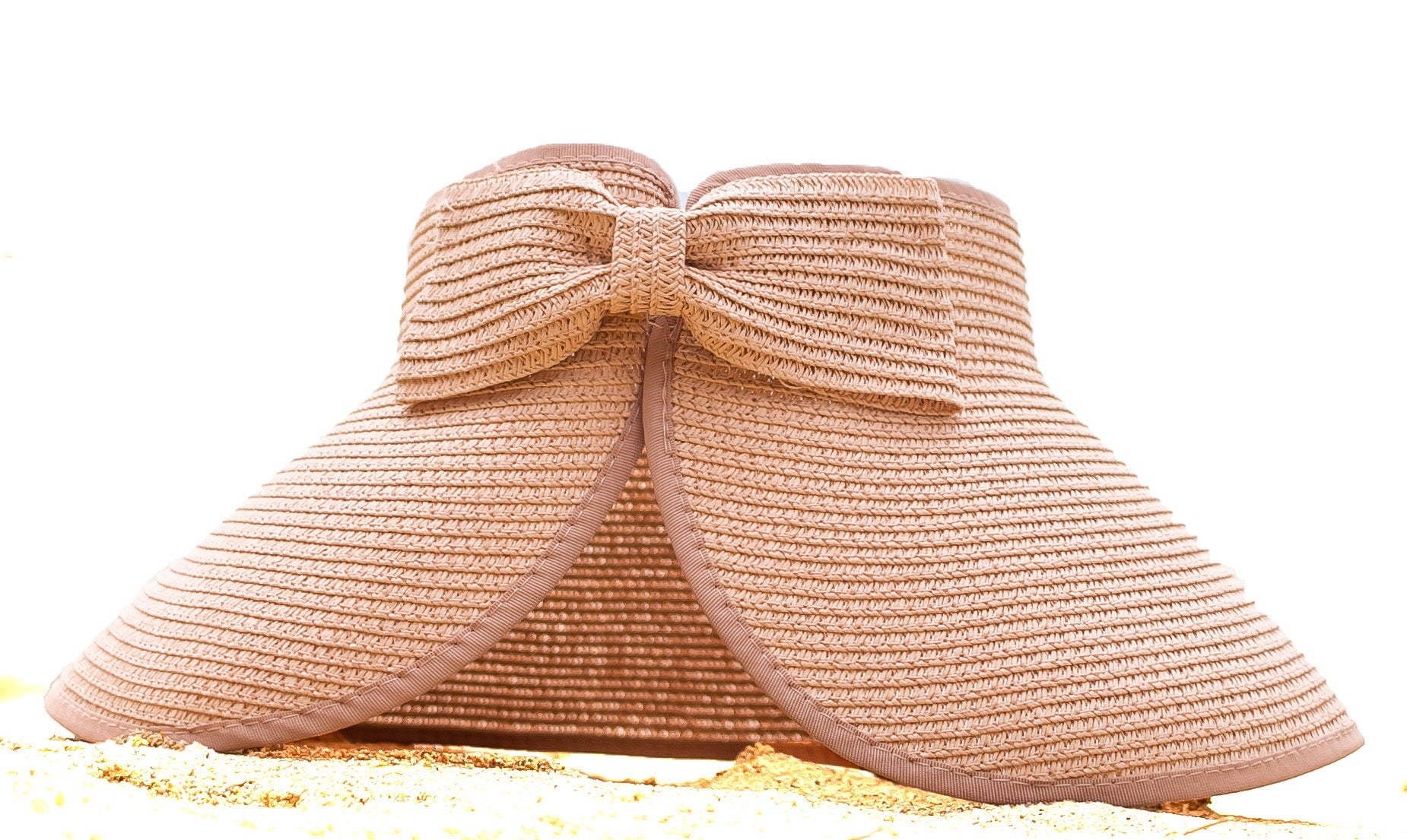 Golden Coast Bow Back Straw Sun Hat