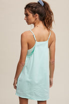 AVAH Active Essential V-Neck Sleeveless Mini Dress-Mint