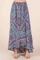 AVAH-Tribal Essence Maxi Skirt Set-Tribal Print
