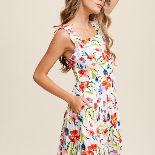 Blooming Confidence Floral Midi Dress