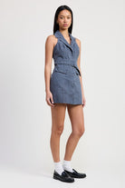 Side view showing structured fit and utility pockets