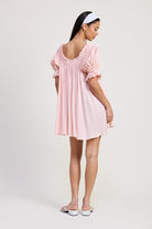 AVAH-Serenity Short Sleeve Babydoll Mini Dress