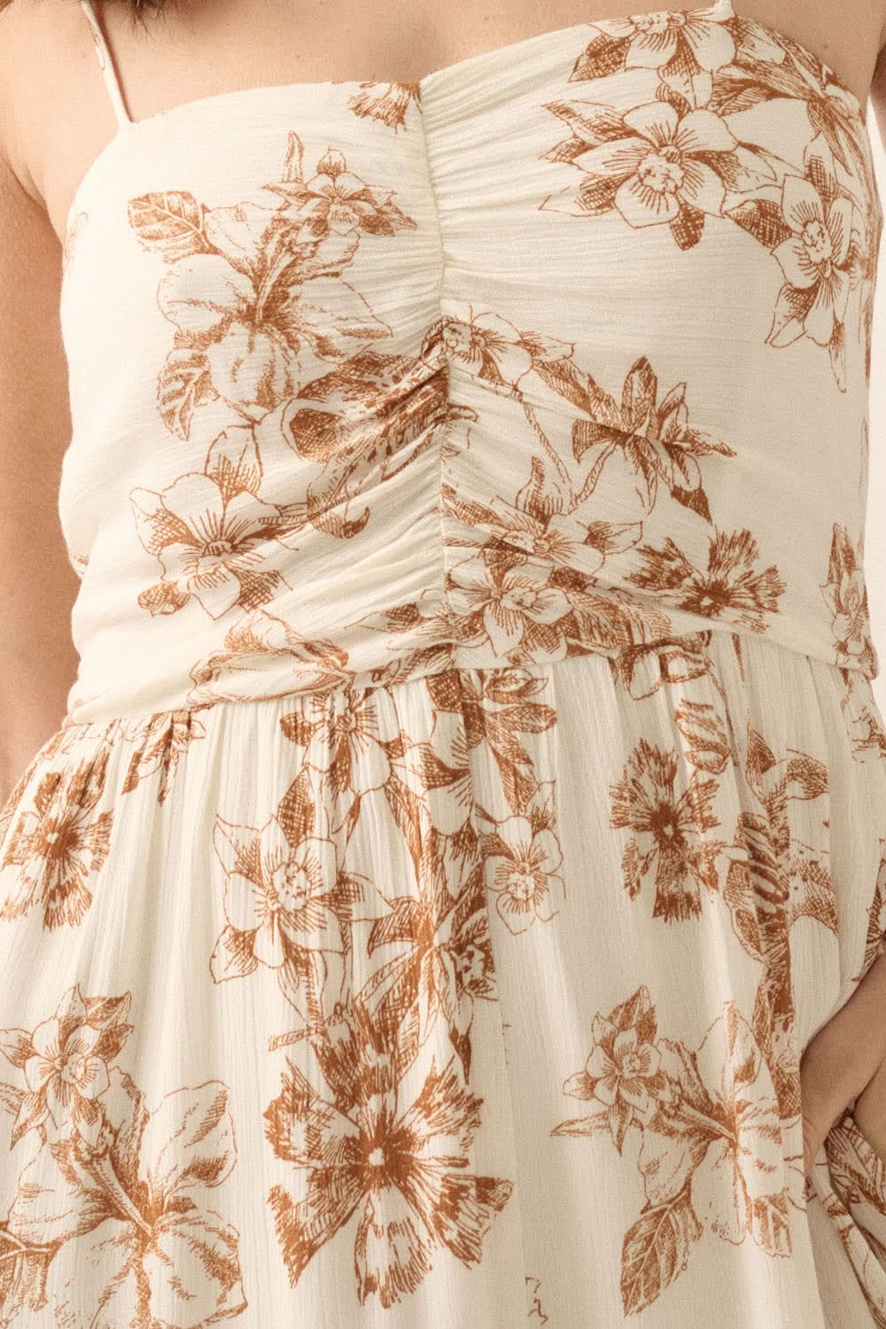 AVAH-Marigold Dusk Taupe Wide Leg Jumpsuit