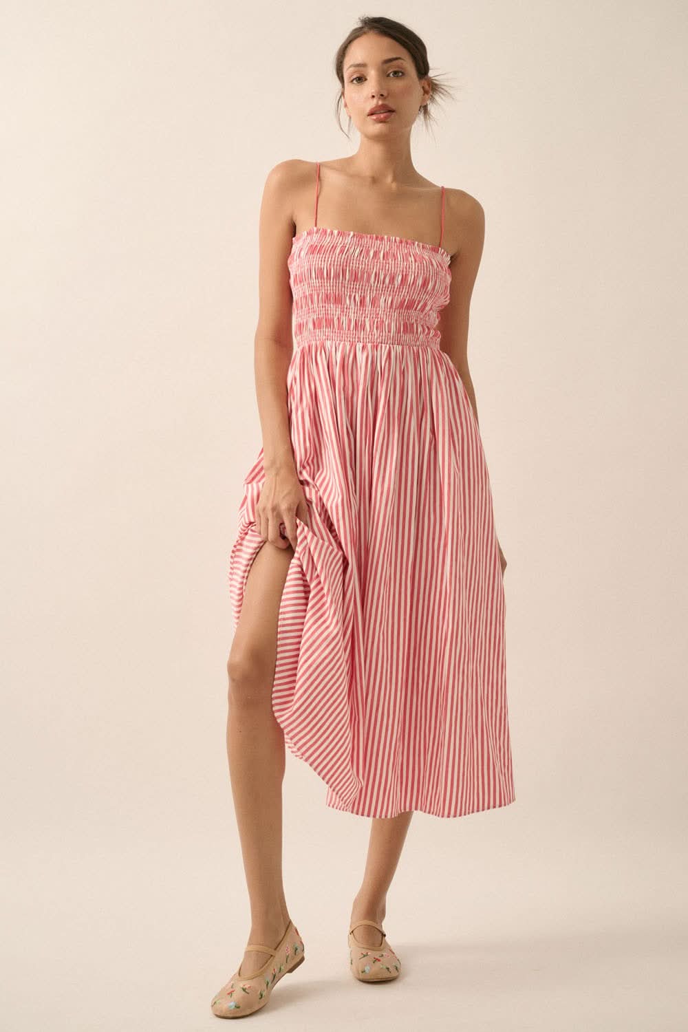 Riviera Breeze Striped Dress – AVAH