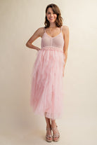 AVAH-Tulle Temptation Crochet Dress