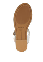AVAH-Shayla Leather Open Toe Fisherman Sandals-White
