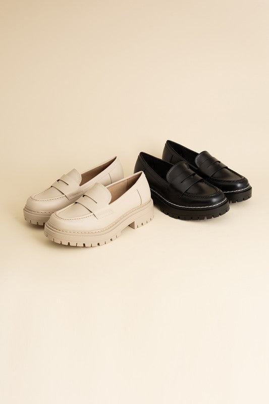 Forever Graceful Eureka Loafers - Black-Avah