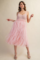 AVAH-Tulle Temptation Crochet Dress