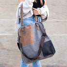 Everything You Need Color Block Messenger Bag with crossbody strap