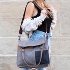 Everything You Need Color Block Messenger Bag with crossbody strap