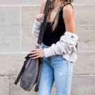 Everything You Need Color Block Messenger Bag with crossbody strap