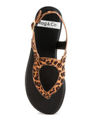 Top-down view showing full sandal design and black sole