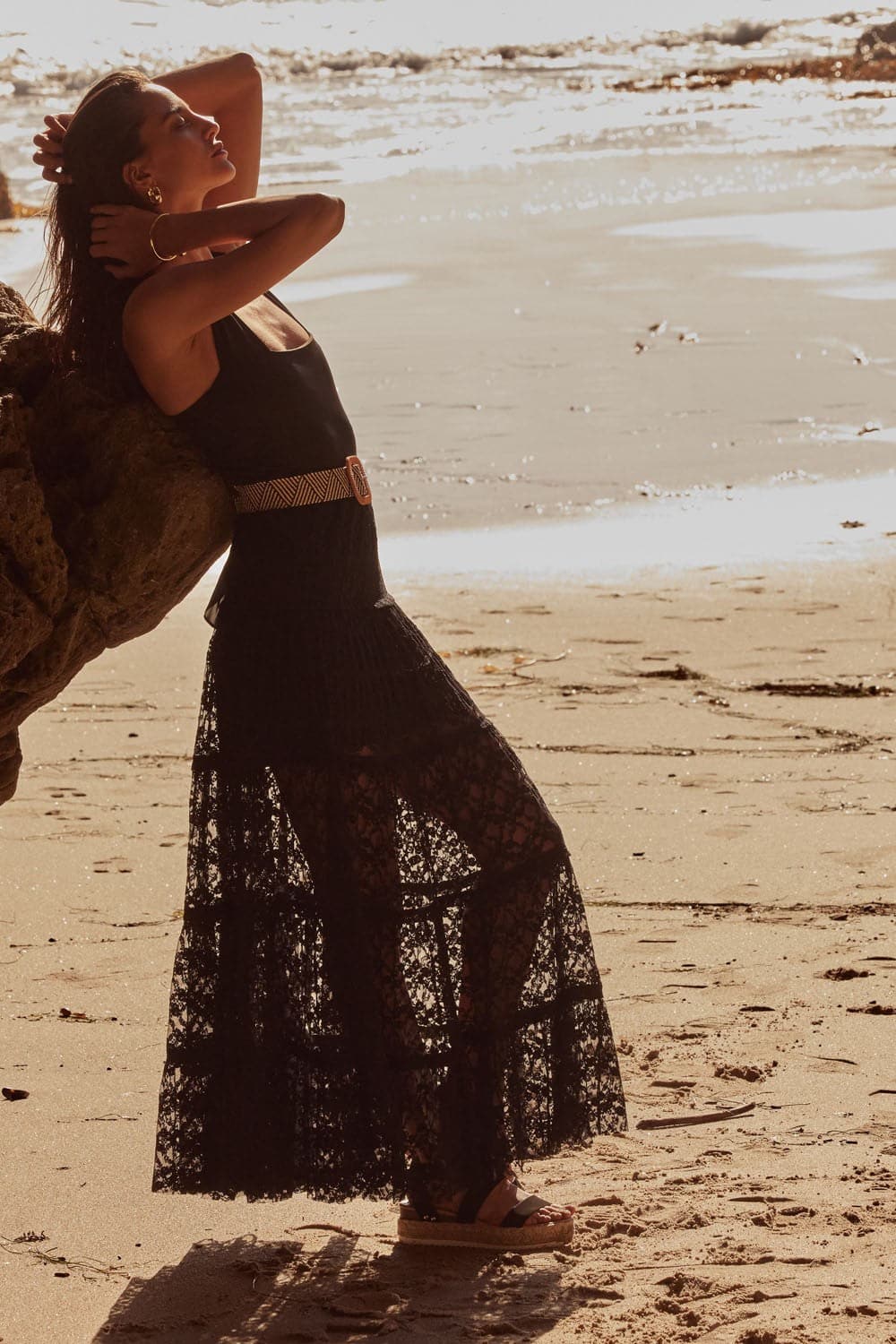 AVAH-Coastal-Shadows-Lace-Mesh-Maxi-Skirt-Black