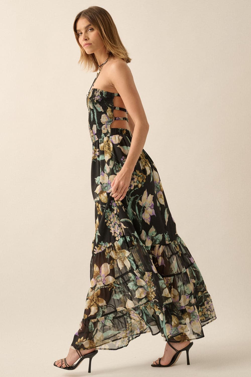 Acka all sheer flower dress サイズ2 の「Acka.（エーシーケーエー）puffy sheer flower dress