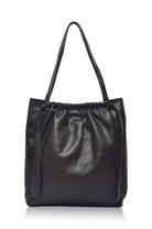 Alessia Leather Tote Bag in black handcrafted genuine leather