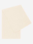 cream cashmere scarf on a white background