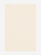 cream cashmere scarf with a subtle pattern on a white background