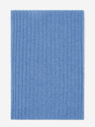 light blue cashmere scarf on a white background