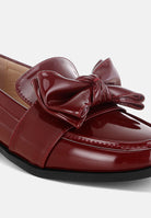 ARAMINTA Classic Chunky Bow Loafers-3