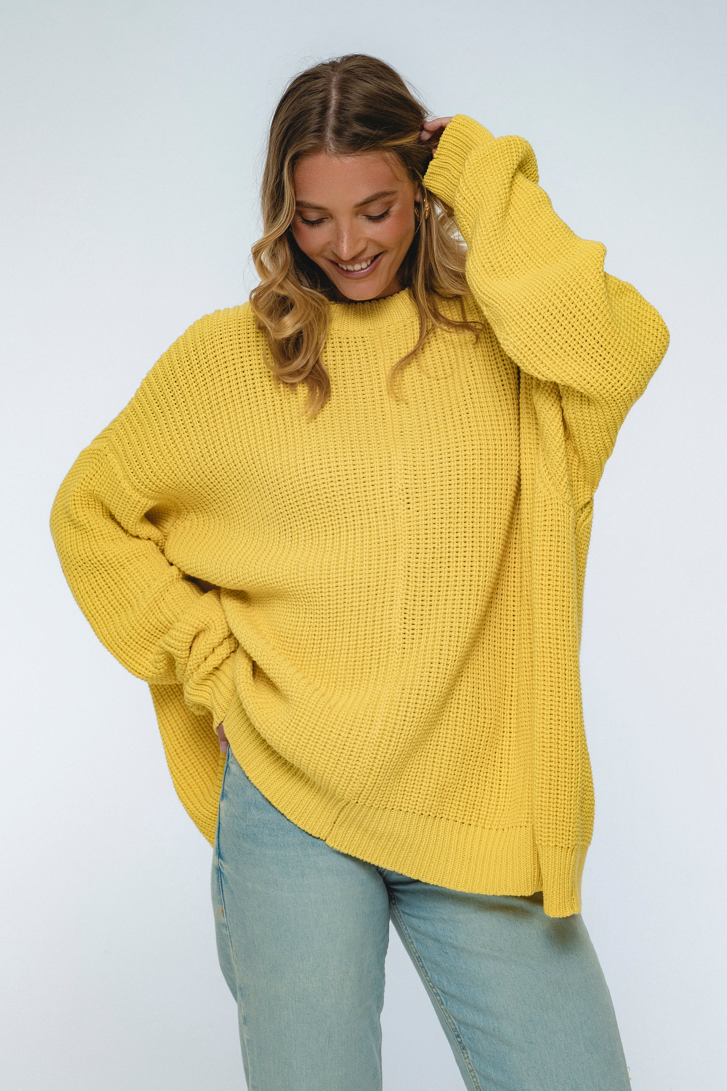 Cloud Nine Long Sleeve Cotton Sweater