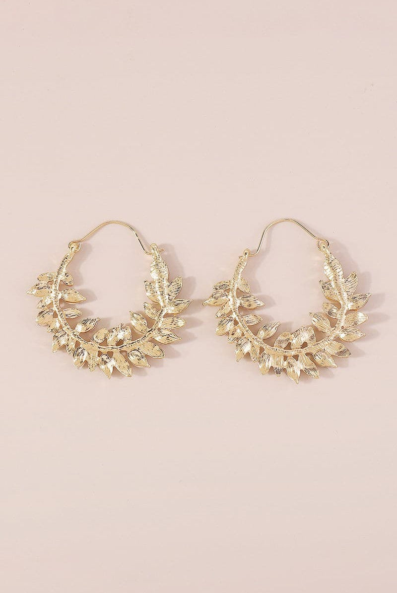 Crystal-Leaf-Round-Hoop-Earrings-Gold-Rhinestone-AVAH
