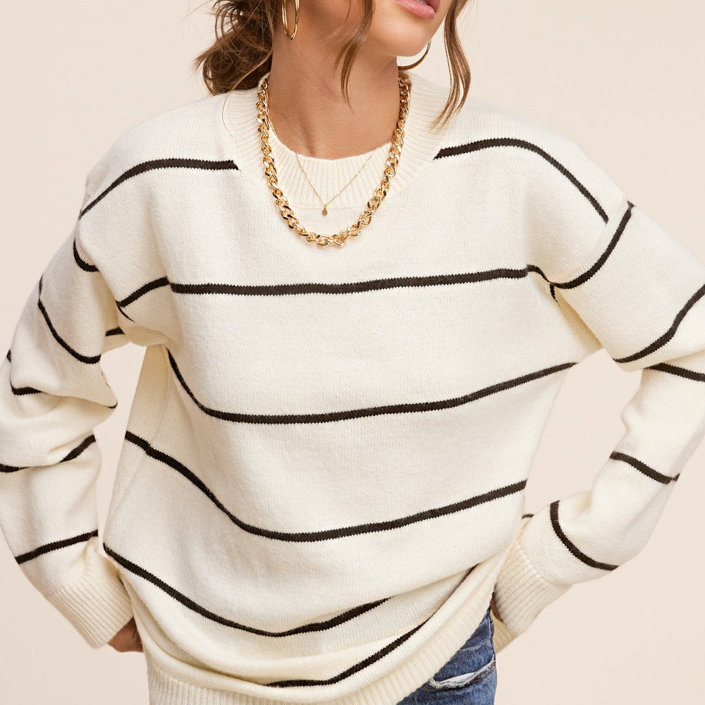 Esther Striped Pullover Sweater