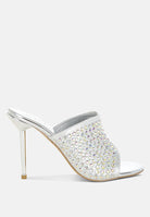 Farasha AB Rhinestone Slip-On Stiletto Heels-0