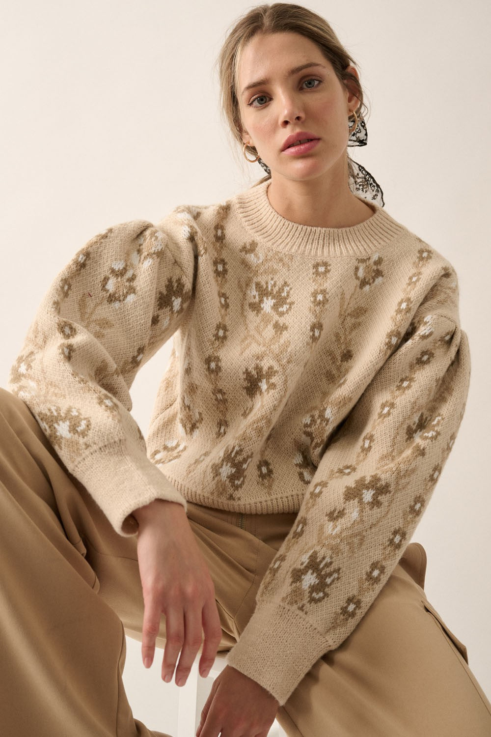 Floral-Daydream-Long-Sleeve-Knit-Sweater-Cream-Beige-Avah