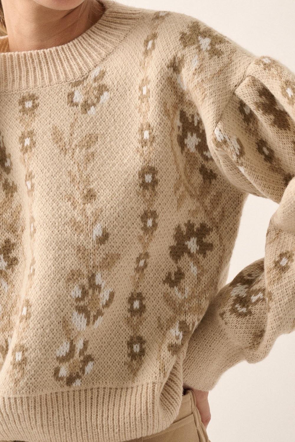 Floral-Daydream-Long-Sleeve-Knit-Sweater-Cream-Beige-Avah