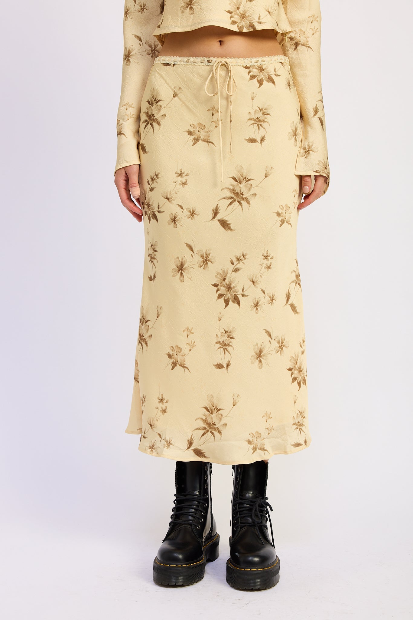 Butter Bloom Floral Midi Skirt