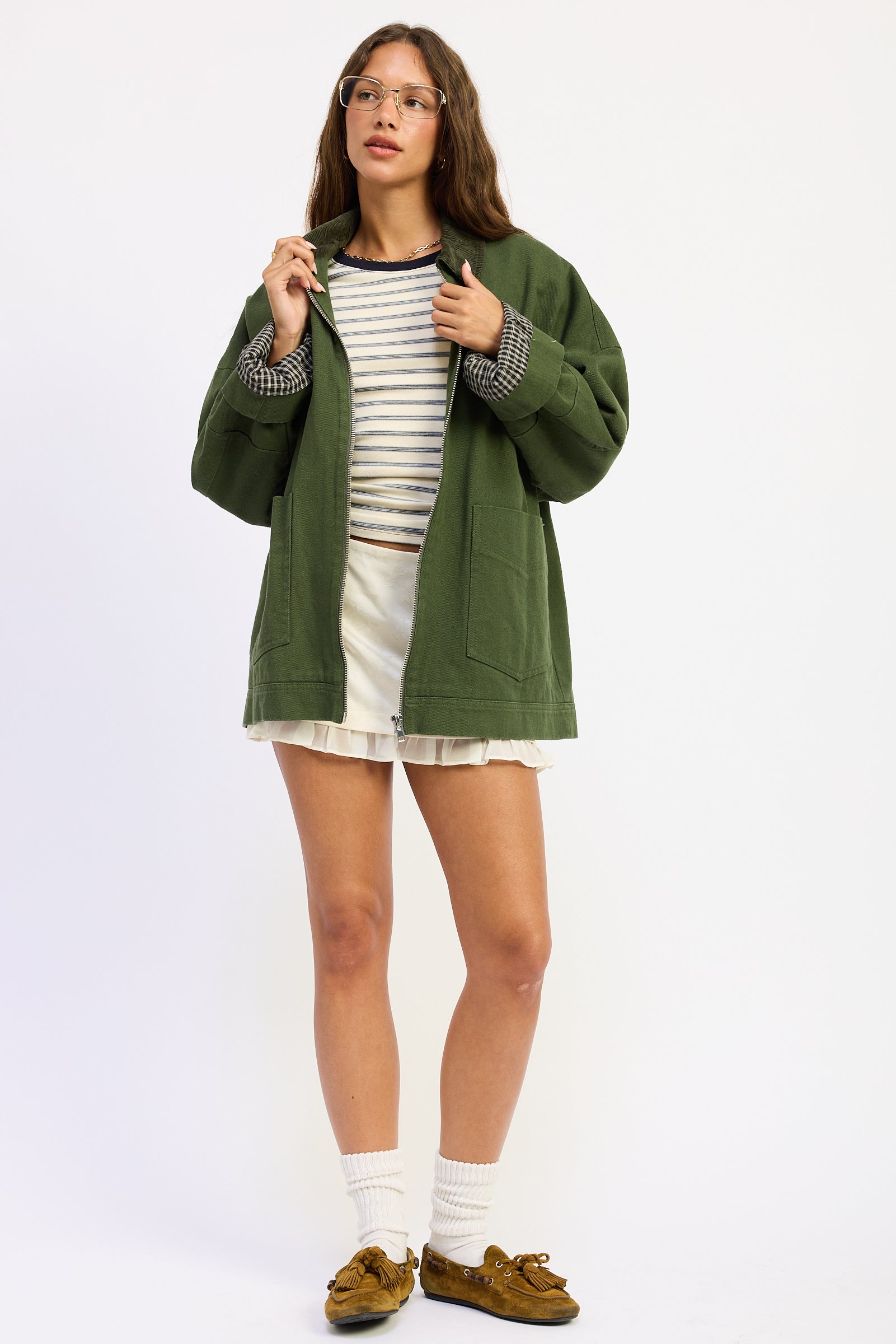 Highland Corduroy Collar Utility Jacket